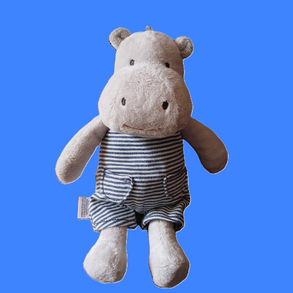 Marks and Spencer / M&S - British - Hippo Baby Comforter Soother Plush - Retired